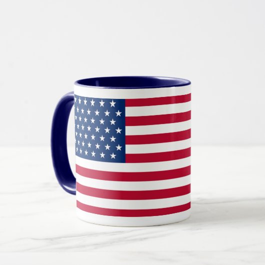 United States Flag Custom Mug - Flag of USA Mok (Voorkant links)