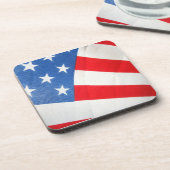United States Flag Hard Plastic Onderzetter (Linkerzijde)