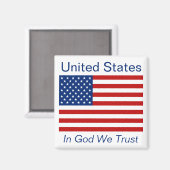 United States Flag Magnet (Voorkant / Achterkant)