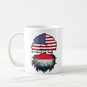United States Flag Roots Koffiemok