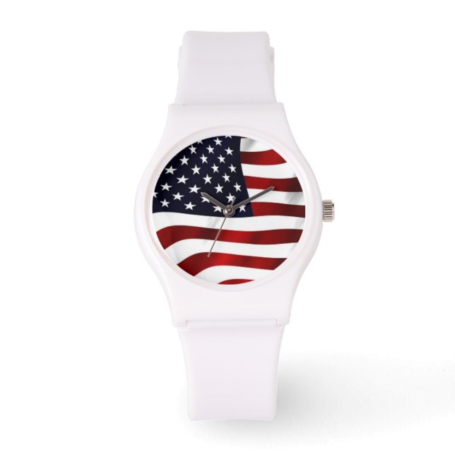 United States Flag Watch Horloge (Voorkant)
