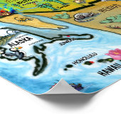 United States Fun Map Poster (Hoek)