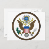United States Great Seal Briefkaart (Voorkant / Achterkant)