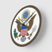 United States Great Seal Ronde Klok (Hoek)