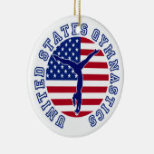 United States Gymnastics Keramisch Ornament (Rechts)