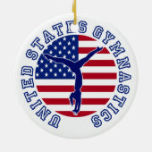 United States Gymnastics Keramisch Ornament (Achterkant)