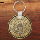 United States Liberty Eagle Coin Art Sleutelhanger (Voorkant)