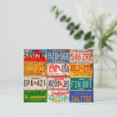 United States License Borden Art America Briefkaart (Staand voorkant)