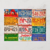 United States License Borden Art America Briefkaart (Voorkant)