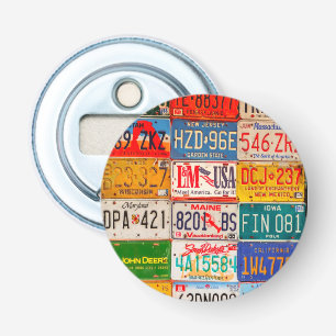 United States License Borden Art America Button Flesopener