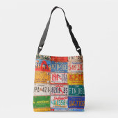 United States License Borden Art America Crossbody Tas (Achterkant)