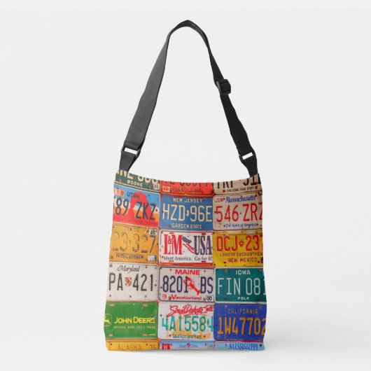 United States License Borden Art America Crossbody Tas (Voorkant)