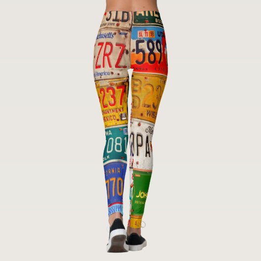 United States License Borden Art America Leggings (Achterkant)
