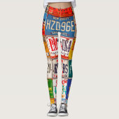 United States License Borden Art America Leggings (Voorkant)