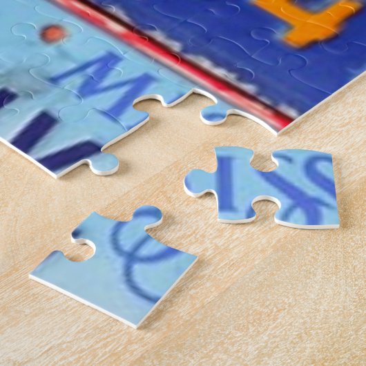 United States License Borden Art America Legpuzzel (Zijkant)