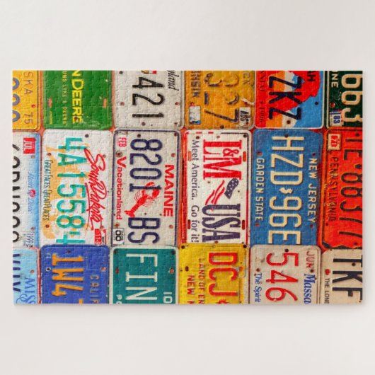 United States License Borden Art America Legpuzzel (Horizontaal)