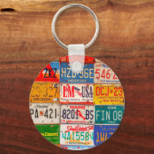 United States License Borden Art America Sleutelhanger (Voorkant)