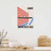 United States Lines Travel Poster (Keuken)
