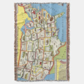 United States Map - Amerikaans erfgoed Deken (Voorkant Verticaal)