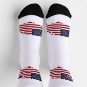 United States Map Filled with American Flag Sokken (Top)