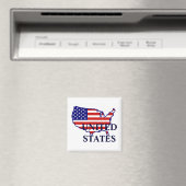 United States Map Flag Magnet (Insitu (Vaatwasser))