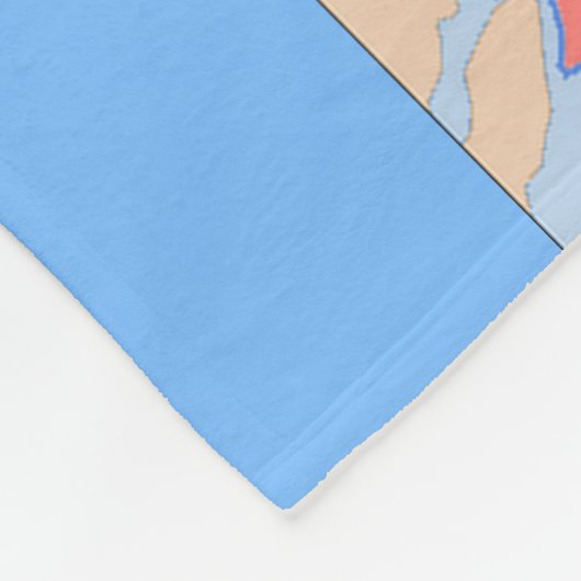 United States Map Fleece Blanket (Hoek)