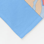 United States Map Fleece Blanket Deken (Hoek)