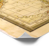 United States Map met Territories (1901) Poster (Hoek)