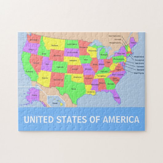 United States Map Photo Puzzle Legpuzzel (Horizontaal)