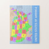 United States Map Photo Puzzle Legpuzzel (Verticaal)