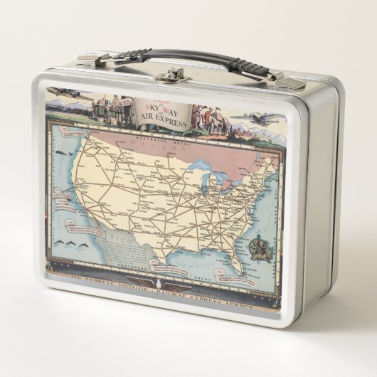 United States Map Ship the Skyway via Air Express (Voorkant)