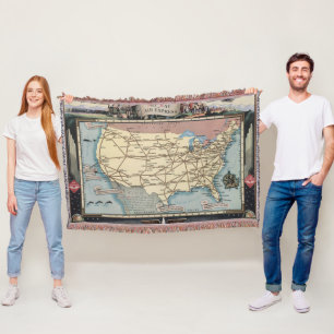 United States Map Ship the Skyway via Air Express Deken