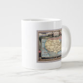 United States Map Ship the Skyway via Air Express Grote Koffiekop (Voorkant rechts)