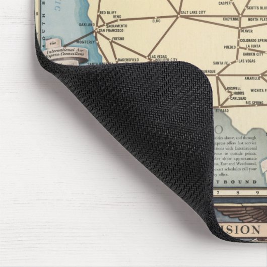 United States Map Ship the Skyway via Air Express Muismat (Hoek)