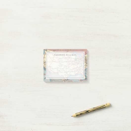 United States Map Ship the Skyway via Air Express Post-it® Notes (Op bureau)