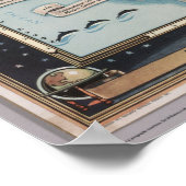 United States Map Ship the Skyway via Air Express Poster (Hoek)