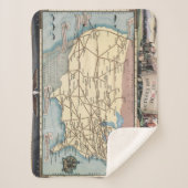 United States Map Ship the Skyway via Air Express Sherpa Deken (Voorkant)