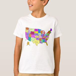 United States Map T-Shirt