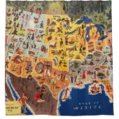 United States Map - Vacation and Play Douchegordijn (Voorkant)