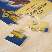 United States Map - Vacation and Play Legpuzzel (Zijkant)