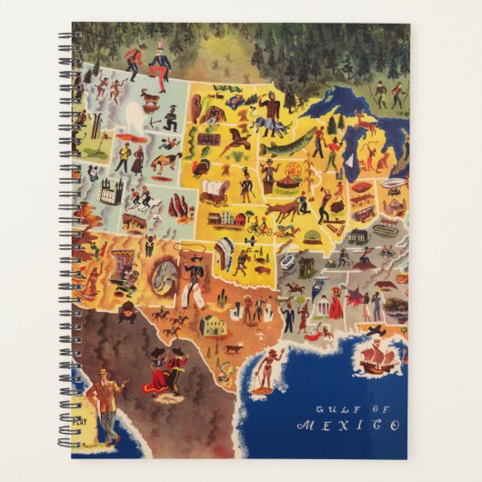 United States Map - Vacation and Play Planner (Voorkant)