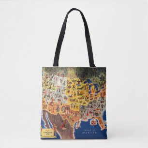 United States Map - Vacation and Play Tote Bag