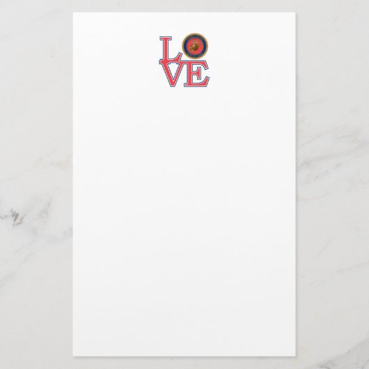 United States Marine Corps Love Briefpapier (Voorkant)