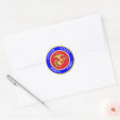 United States Marine Corps Ronde Sticker (Envelop)