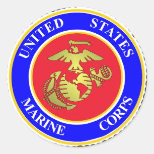 United States Marine Corps Ronde Sticker