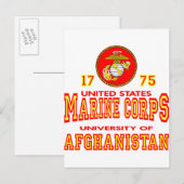 United States Marine Corps University Afghanistan Briefkaart (Voorkant / Achterkant)