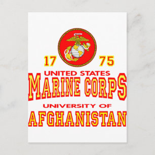 United States Marine Corps University Afghanistan Briefkaart