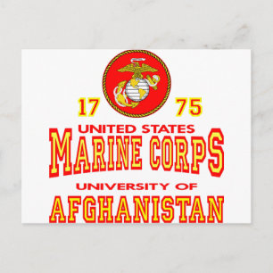United States Marine Corps University Afghanistan Briefkaart