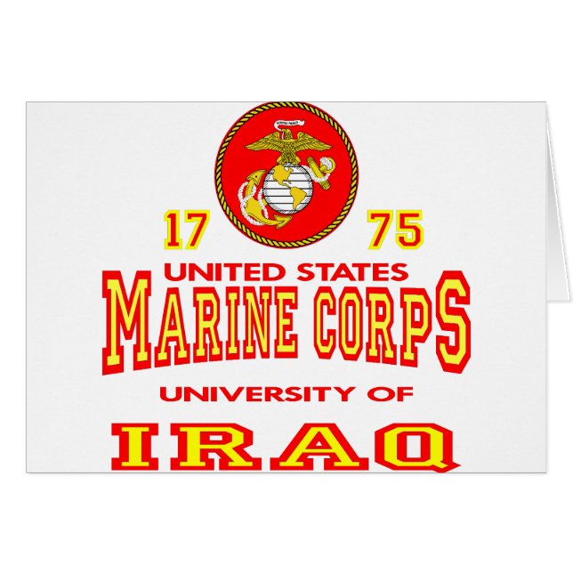 United States Marine Corps University of Irak (Voorkant Horizontaal)