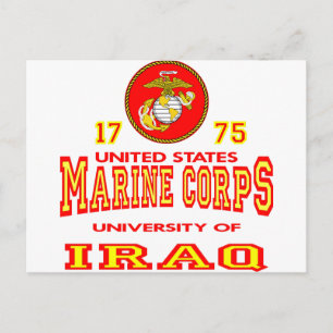 United States Marine Corps University of Irak Briefkaart